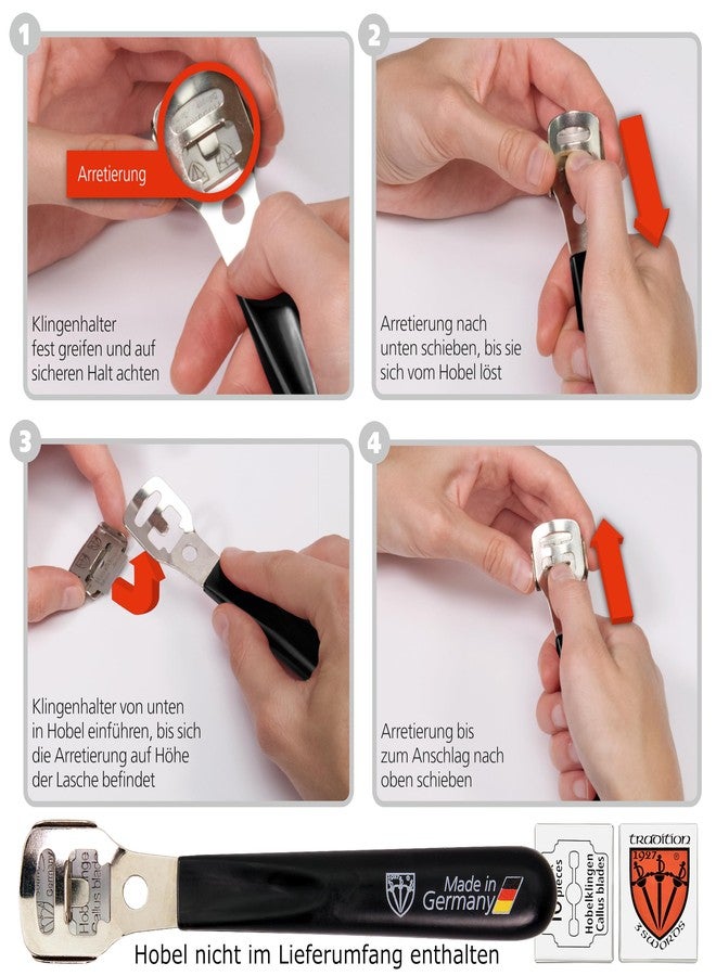 Drei Schwerter 3 Swords Germany - 100 (10x10) Pieces Replacement Refill Blades for Callus Remover - Made in Solingen Germany - Image 5