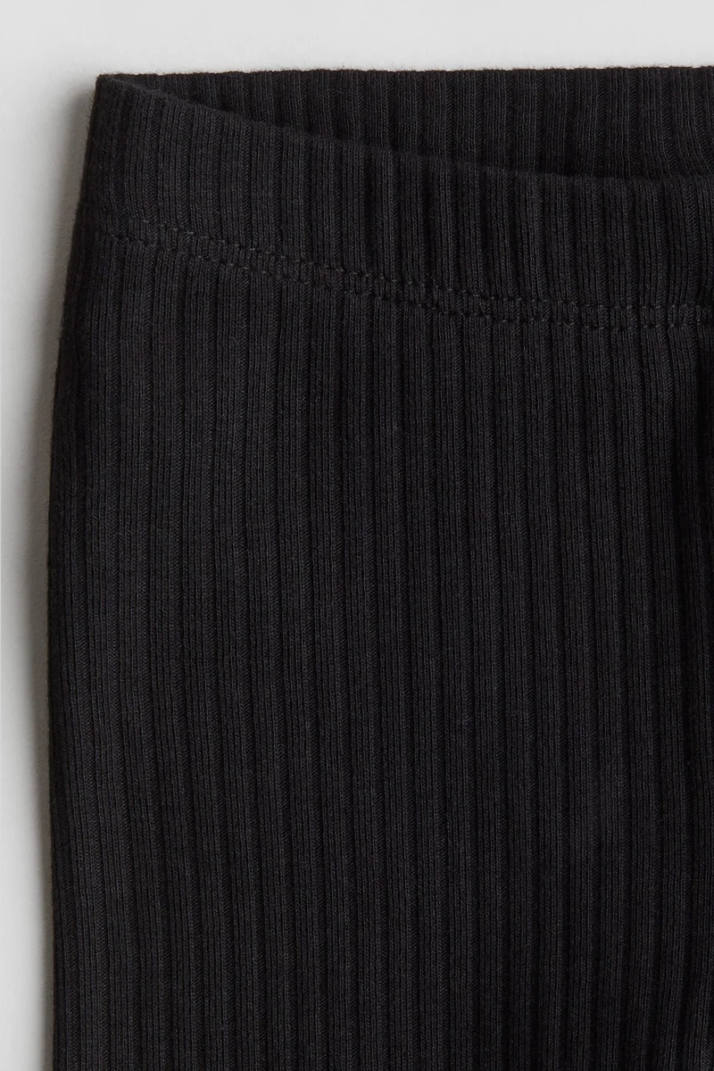 H&M Ribbed cotton leggings