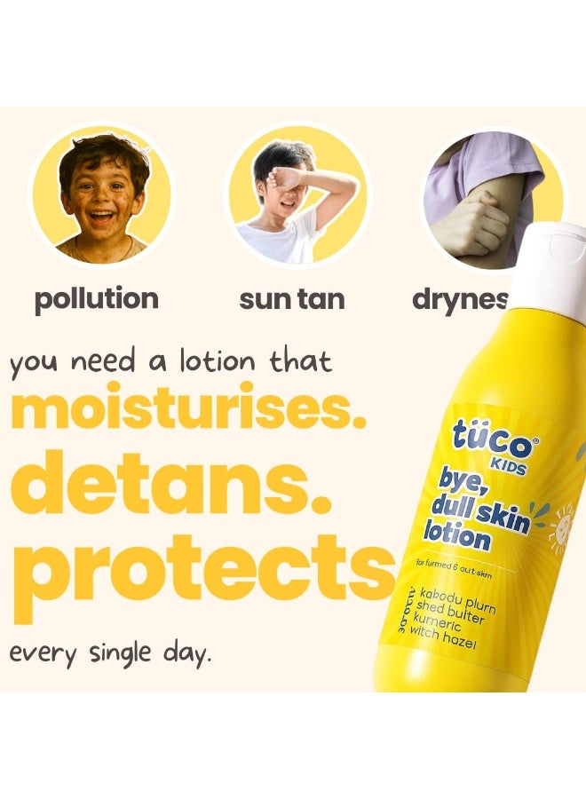 Tuco® Body Lotion for Dry & Oily Skin Kids | Daily Use | Removes Tan, Moisturizes, Hydrates & Nourishes | Enriched with Shea Butter, Turmeric, Kakadu Plum | SLS & Paraben free | 400 ml - Image 2