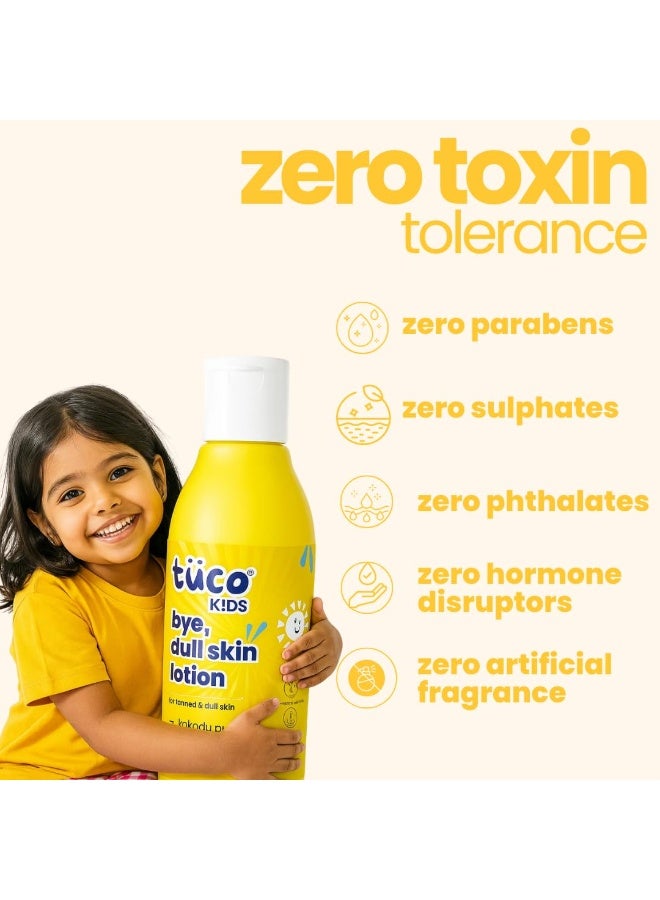 Tuco® Body Lotion for Dry & Oily Skin Kids | Daily Use | Removes Tan, Moisturizes, Hydrates & Nourishes | Enriched with Shea Butter, Turmeric, Kakadu Plum | SLS & Paraben free | 400 ml - Image 4