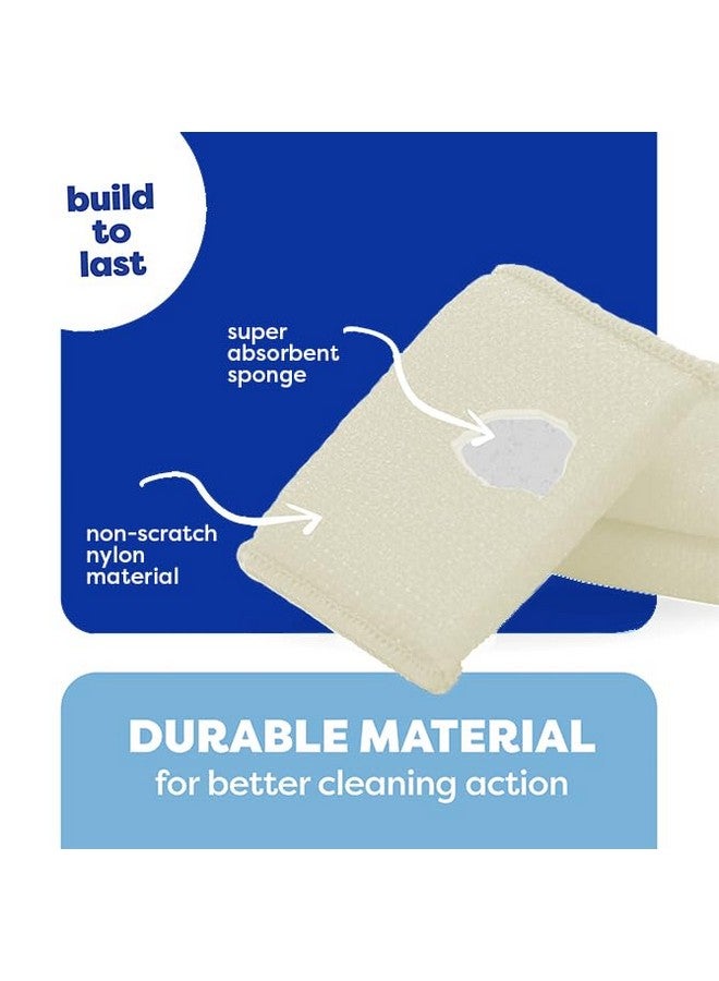 SCRUBIT Multipurpose Scouring Pad By Scrubit Nonscratch Cleaning Dobie Pads For Pots Pans Dishes Utensils & Nonstick Cookware Sponge Scrubbers Use For Kitchen Bathroom & More 6 Pack - Image 2