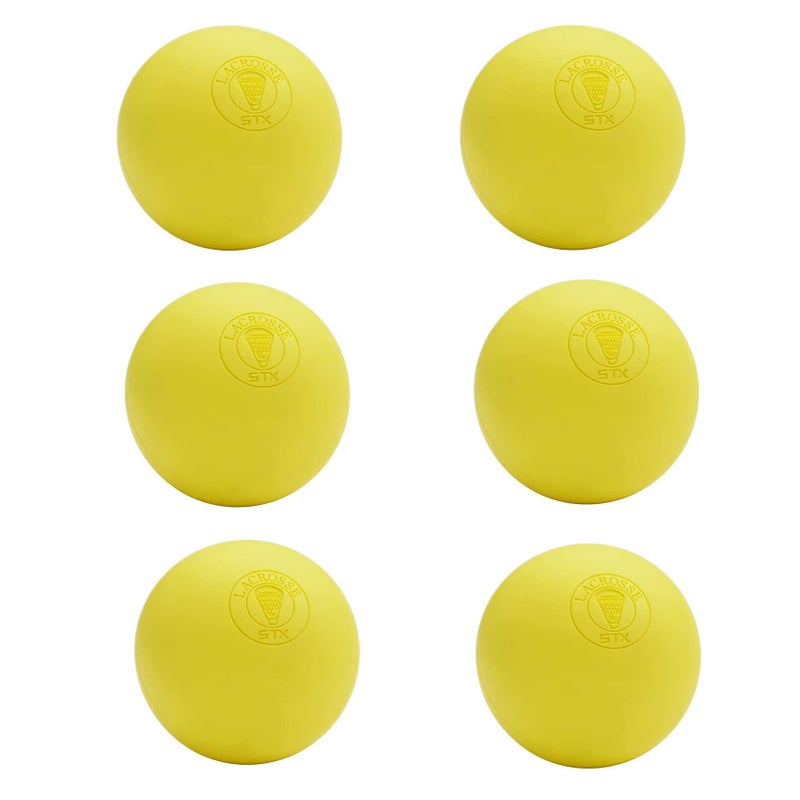 STX Lacrosse Balls Yellow - 6 pack