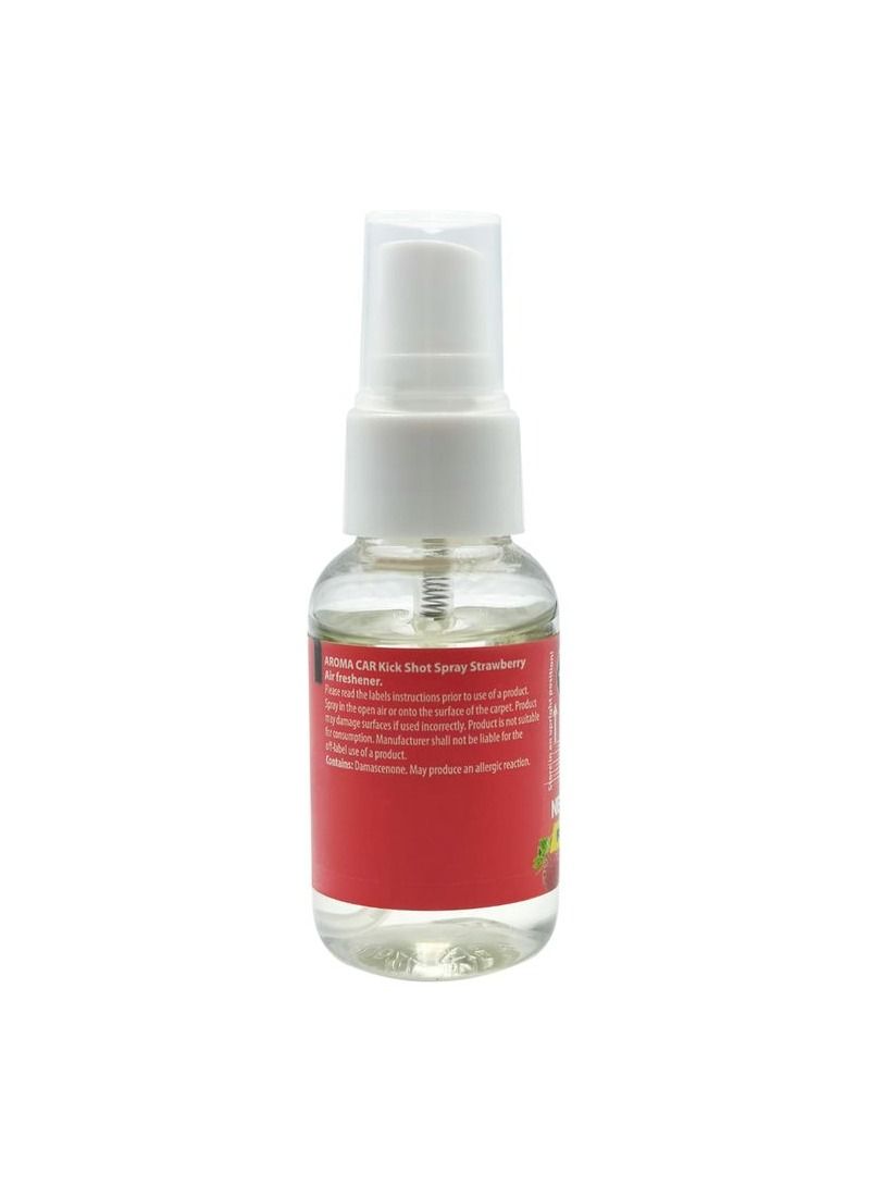 AROMA Car And Home Kick Spray Extra Strong Air Freshener New Formula Strawberry Smell 30ml - Image 3