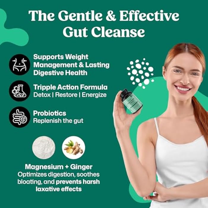 ColonBroom 15 Day GLP-1 Colon Cleanse & Detox Cleanse for Weight Management with Probiotics & Magnesium | Reduce Bloating & Boost Metabolism & Digestion - Effective Gut Cleanser Detox for Women & Men - Image 2