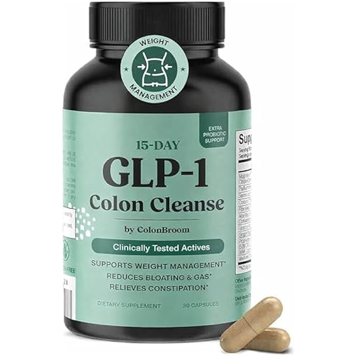 ColonBroom 15 Day GLP-1 Colon Cleanse & Detox Cleanse for Weight Management with Probiotics & Magnesium | Reduce Bloating & Boost Metabolism & Digestion - Effective Gut Cleanser Detox for Women & Men - Image 1