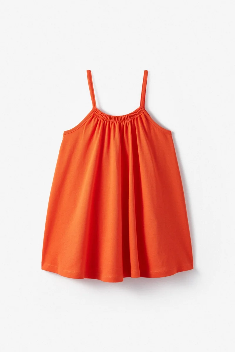 JUNE Girl's Collared Strap Dress