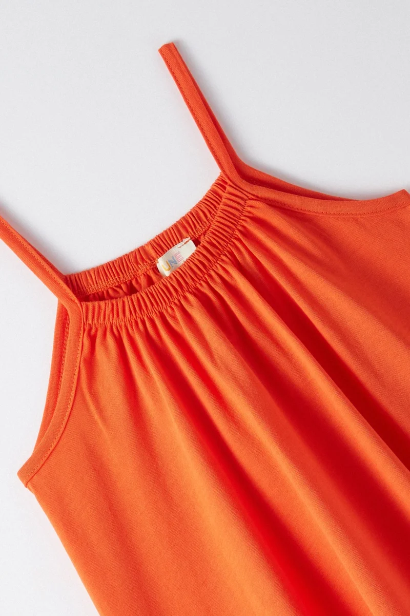 JUNE Girl's Collared Strap Dress