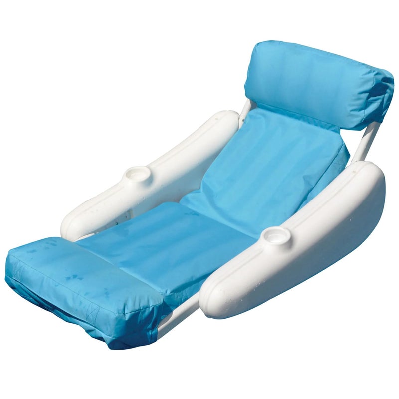 SWIMLINE ORIGINAL 10025M Sunchaser SunSoft Luxury Lounger Chair Pool Float Molded Frame Pontoon Design Pool Floats Adult Pool Lounger Pool Accessories Pool Chairs and Lounges For In Pool - Image 2