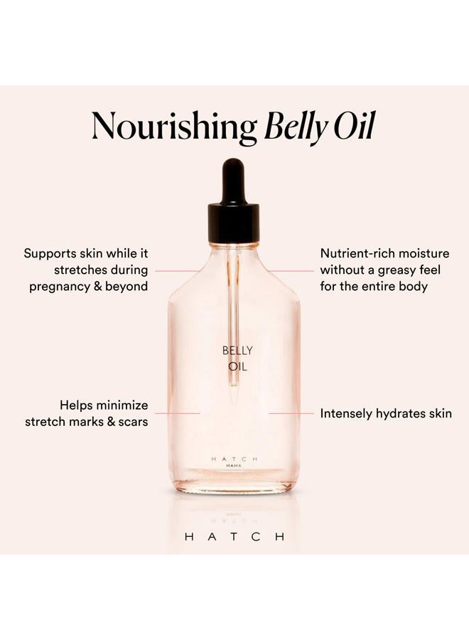 Hatch Belly Oil, Pregnancy & Postpartum Skincare for Stretch Marks, Quick-Drying for Full Body & Soothes Irritation, Plus Vegan, Clean & Plant-Based, 6.7 Fl Oz - Image 2