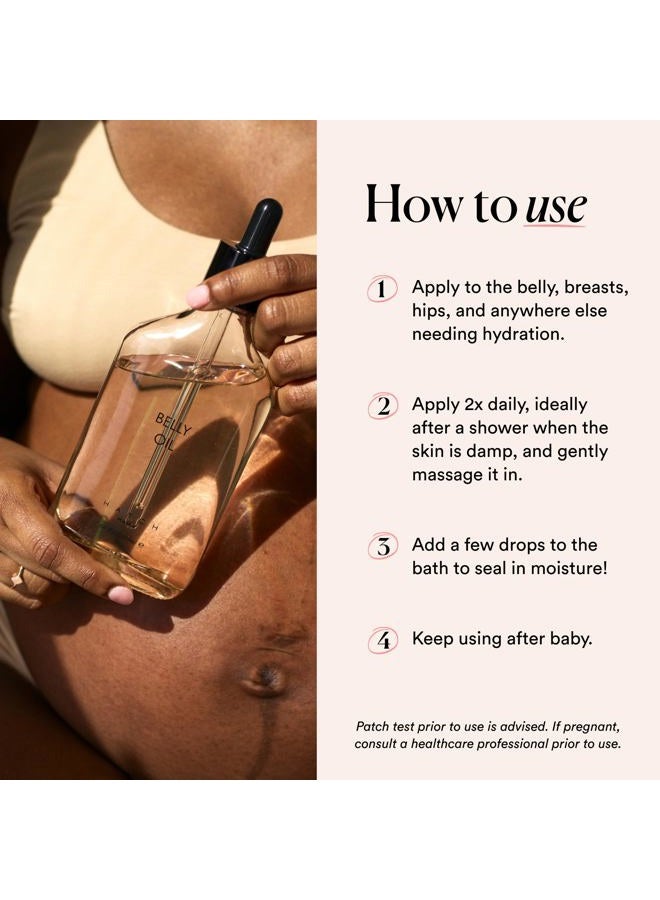 Hatch Belly Oil, Pregnancy & Postpartum Skincare for Stretch Marks, Quick-Drying for Full Body & Soothes Irritation, Plus Vegan, Clean & Plant-Based, 6.7 Fl Oz - Image 5