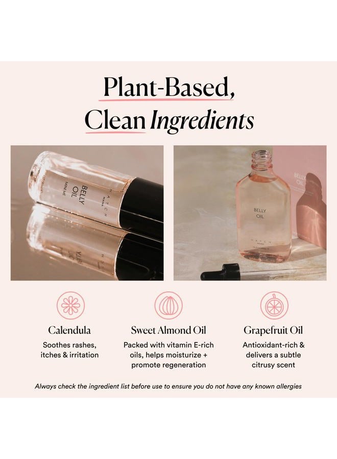 Hatch Belly Oil, Pregnancy & Postpartum Skincare for Stretch Marks, Quick-Drying for Full Body & Soothes Irritation, Plus Vegan, Clean & Plant-Based, 6.7 Fl Oz - Image 3