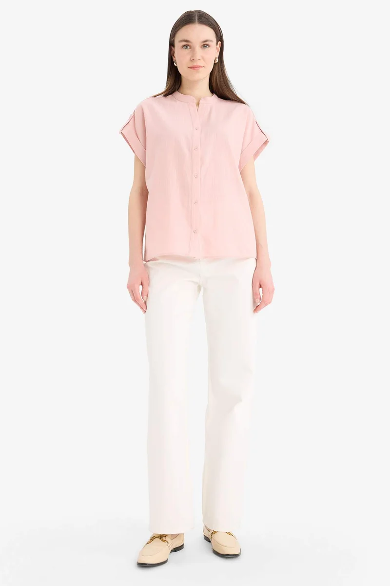 DeFacto Regular Fit Crew Neck Short Sleeve Shirt
