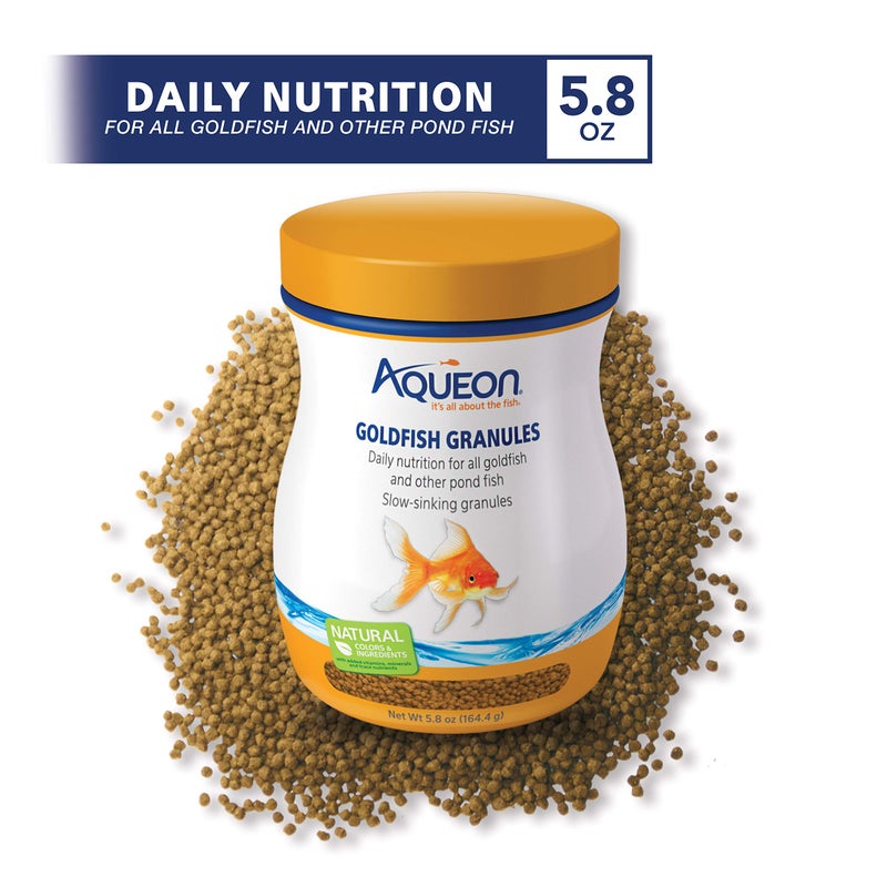 Aqueon Goldfish Fish Food Slow Sinking Granules, 5.8 Ounce, 100106053 - Image 2