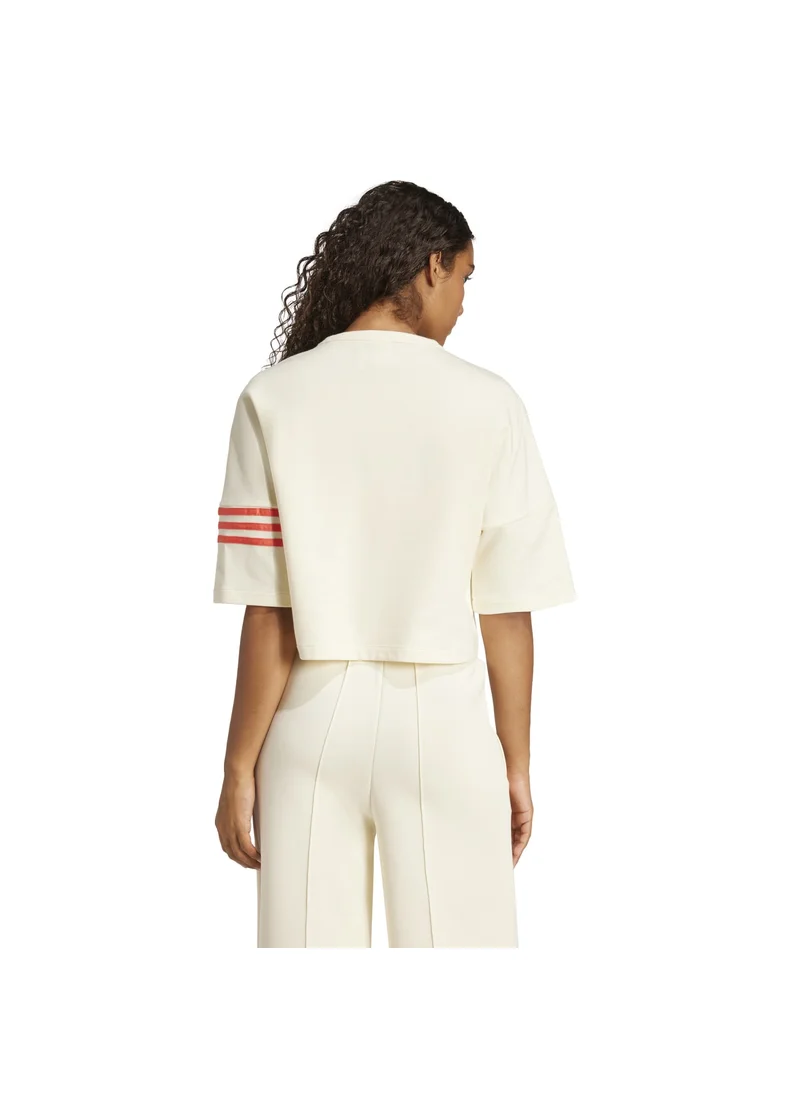 اديداس adidas NEUCL TEE White Originals Women T-SHIRTS