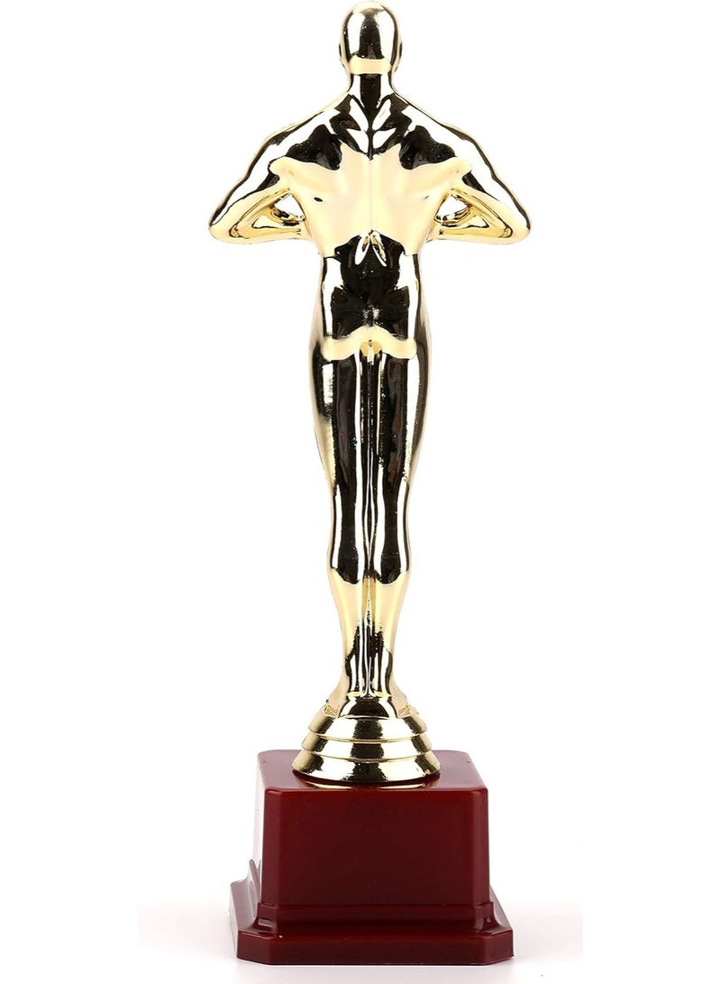 A classic gold award statuette with an elegant design and sturdy base - 24cm - perfect for parties, souvenirs, and school recognition - Image 2
