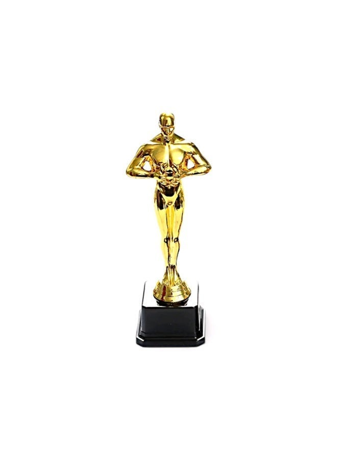 A classic gold award statuette with an elegant design and sturdy base - 24cm - perfect for parties, souvenirs, and school recognition - Image 4