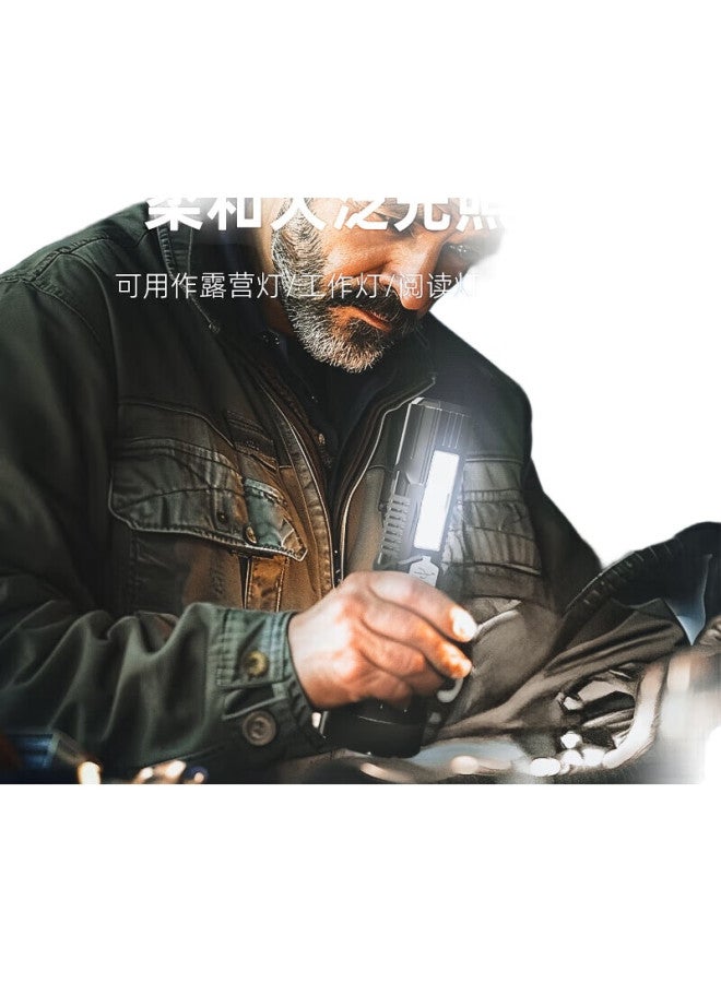 Warsun B350 Flashlight, High Brightness, Rechargeable, Long-Range, Military-Grade, Ultra-Bright Searchlight, Outdoor Cycling, Home Emergency Light, Specialized - Image 1