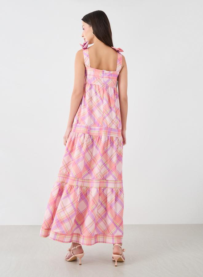 Take Two Plaid Tiered Dress - Image 4