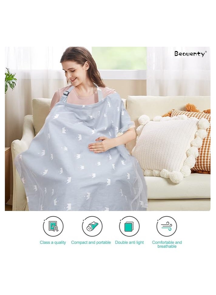 Moro Moro Breastfeeding Cover with Adjustable Strap – Full Coverage & Breathable Fabric - Image 2