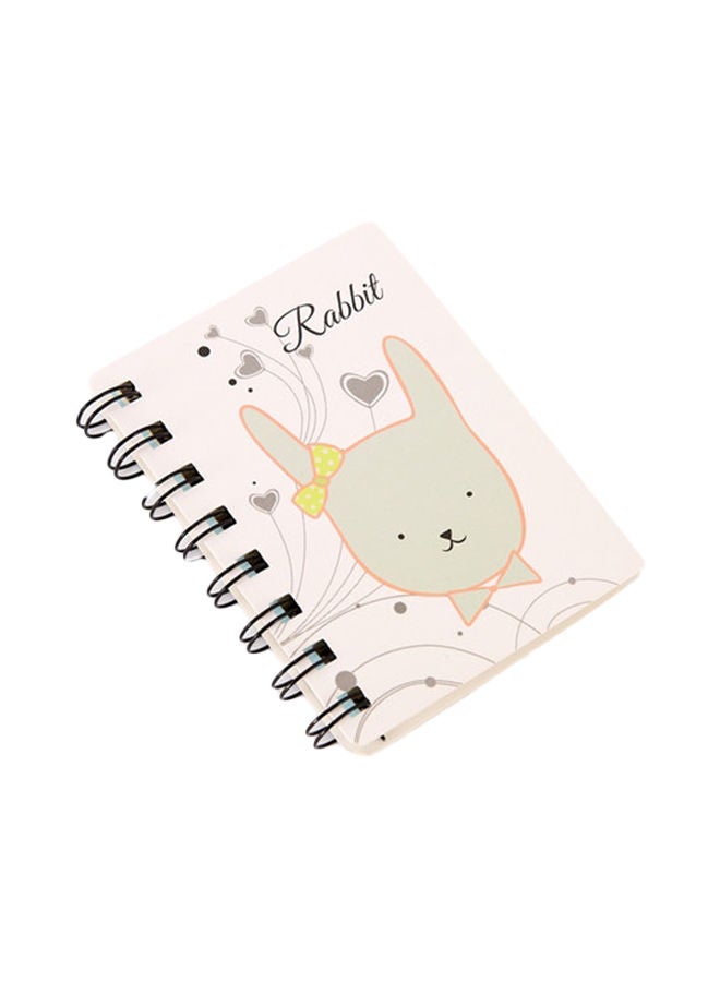 NIBEMINENT 3-Piece Cute Animals Mini Spiral Notebook Set Multicolour