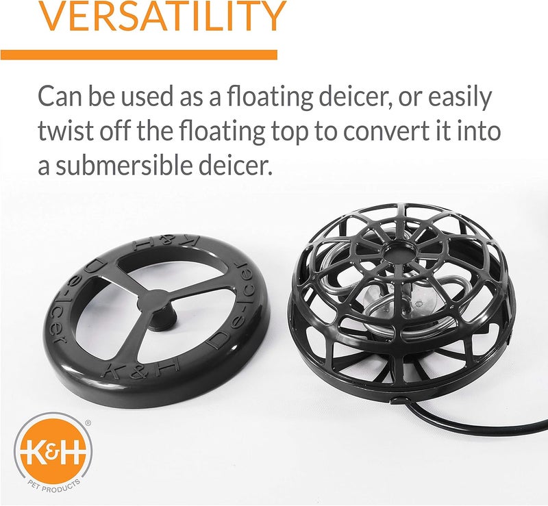 K&H Pet Products Thermo-Pond Perfect Climate Deluxe Pond Deicer - 750W Black - Image 3