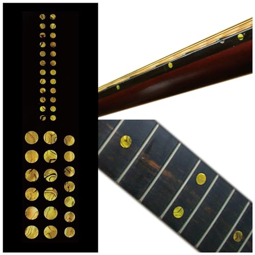 Inlaystickers Inlay Sticker Fret Markers for Guitars & Bass - Custom Dots Set - Ocher, F-085CD-OC-AZ - Image 1