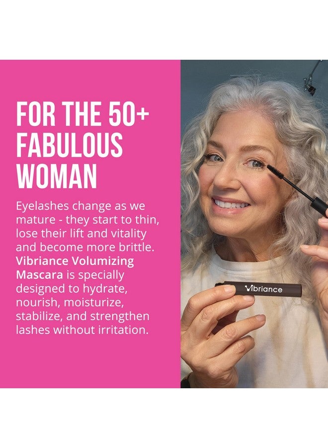 Vibriance Vibriance Volumizing Tubing Mascara, Hypoallergenic & USA Made - Moisturizing, Lifting, Long-Lasting Soft Black Tube Mascara, Special Formula for 50+  - Image 5
