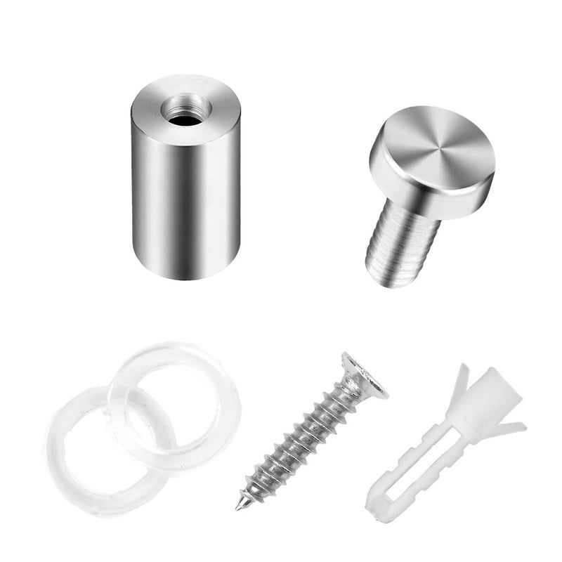 anpiwshjo Standoff Screws, Sign Standoffs, Standoff Screws for Acrylic, Advertising Standoff Mount Metal, Sign Mounting Hardware, Sign Standoff Screws, Spacers & Standoffs, Stand Off Wall Mounts(0.47x0.75 in) - Image 4