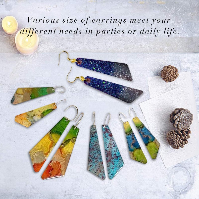 Angel Wings 3Pcs Resin Earring Molds for Jewelry Making Silicone Earring Molds Resin Crafts DIY Fashion Jewelry Resin Silicone Molds for Women Size S M L - Image 5