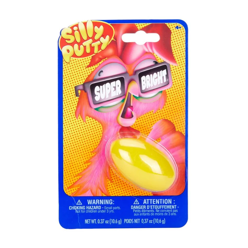 كرايولا Crayola - Silly Putty Assorted Color 1 pcs | Classic stretchy, bouncy | Makes the perfect stocking stuffer, birthday party Favor, or Easter basket filler | Silly Putty is safe and nontoxic| Suitable for 4years +