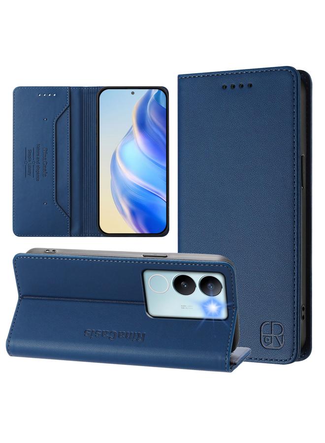 erorex Case For vivo V29 5G Global / V29 Pro RC01 Dual-Folded Magnetic Suction RFID Leather Phone Case - Image 1