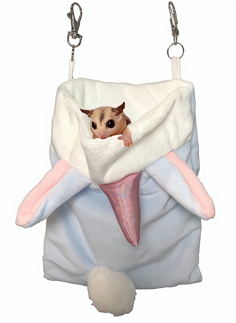 SYOSI Pet Hanging Sleeping Pouch for Sugar Glider Small Animals Hammock Cage Accessories Warm Sleep Bag for Squirrel Hamster Marmosets Small Pets  - Image 1
