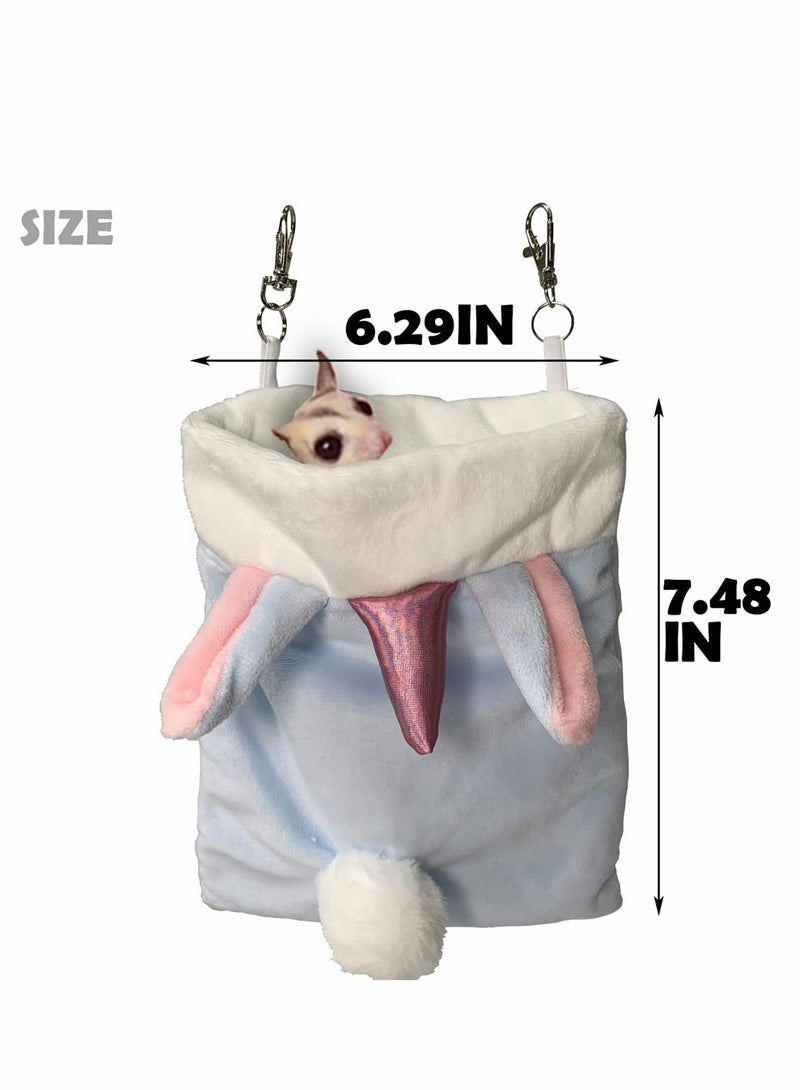 SYOSI Pet Hanging Sleeping Pouch for Sugar Glider Small Animals Hammock Cage Accessories Warm Sleep Bag for Squirrel Hamster Marmosets Small Pets  - Image 2
