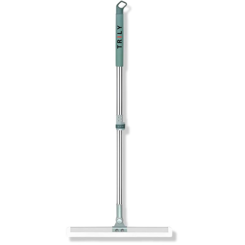 TRILY Multifunctional Magic Broom Sweeper Detachable Indoor Cleaning Broom Silicone Floor Squeegee Broom with Extended Handle 180Degree Rotatable Wiper 2 in 1