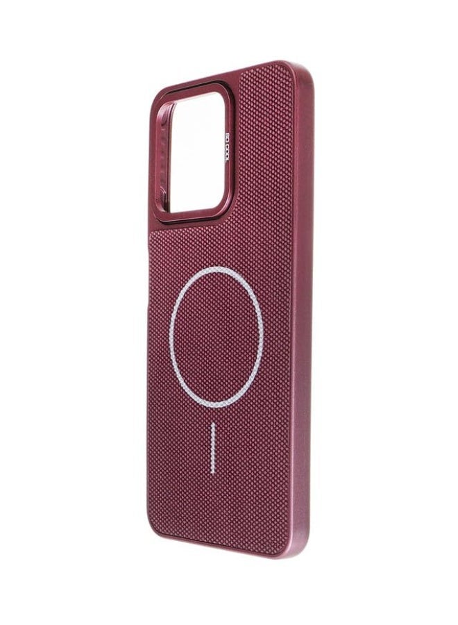 Plastic Back Cover For Realme Note 50, Burgundy - Image 3