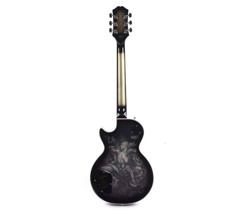 Epiphone EILPCAJV6ASBNH3 Artist Adam Jones Les Paul Custom Art Collection Ernst Fuchs’ “Anti Laokoon 1965” - Antique Silverburst - Image 3