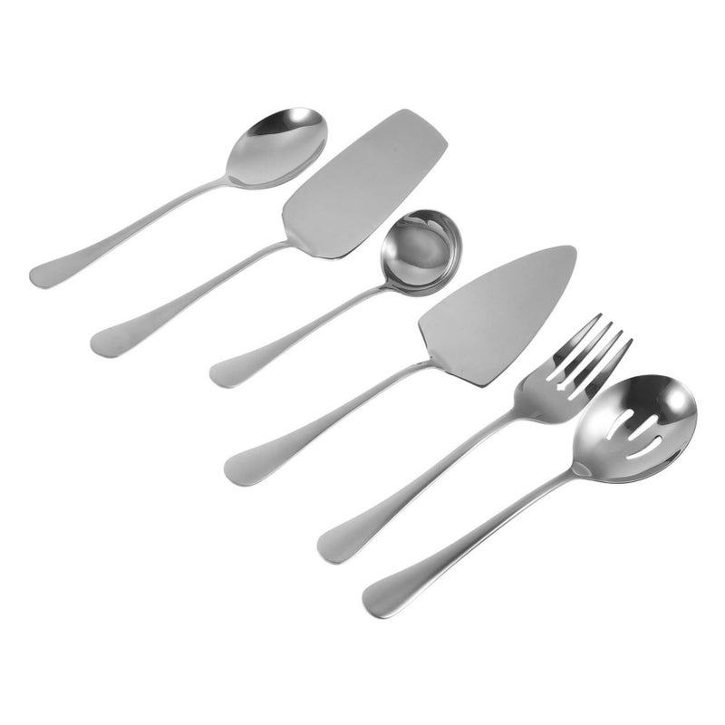 Stainless Steel Cake Fork Spoon Serving Utensils Silver Tableware - Image 2