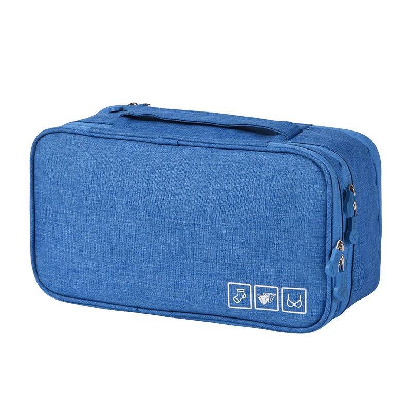 Bra Socks Storage Bag Wardrobe Underwear Storage Household Large Capacity Multi-functional Portable Dust-proof Storage Bag sky blue 