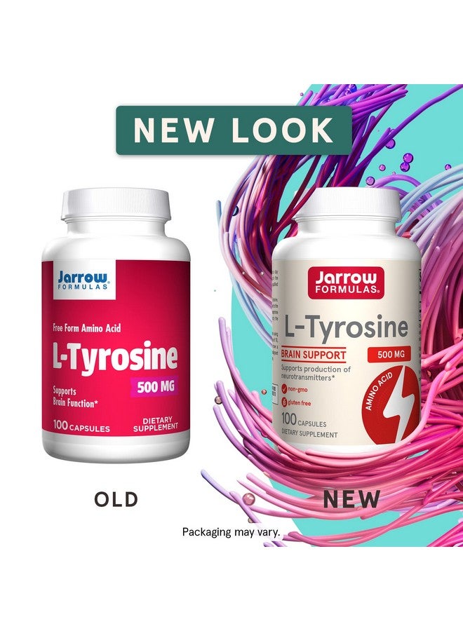 jarrow formulas Ltyrosine 500 Mg Supports Brain Function Brain Neurotransmitter Precursor Free Form Amino Acid Contains Pure Crystalline Ltyrosine 100 Capsules - Image 3