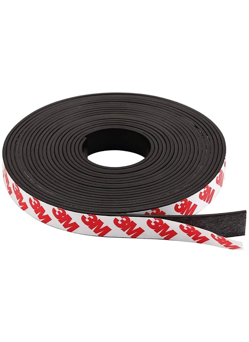 GUDOO Magnetic Tape With Adhesive Magnet Tape Roll With Strong Adhesive Backing For DIY Art Projects  - Image 1