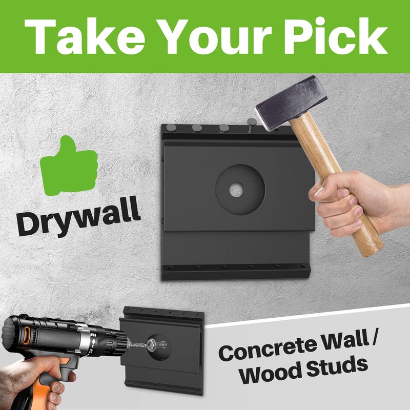 USX MOUNT حامل صوتيات USX بدون دعامات، حوامل حائط عالمية لصوتيات الجدران، يعمل مع معظم مكبرات الصوت، يتحمل حتى 22 رطل، عمق قابل للتعديل من 4.13-6.3 بوصة، قابل للإزالة والقفل - Image 2