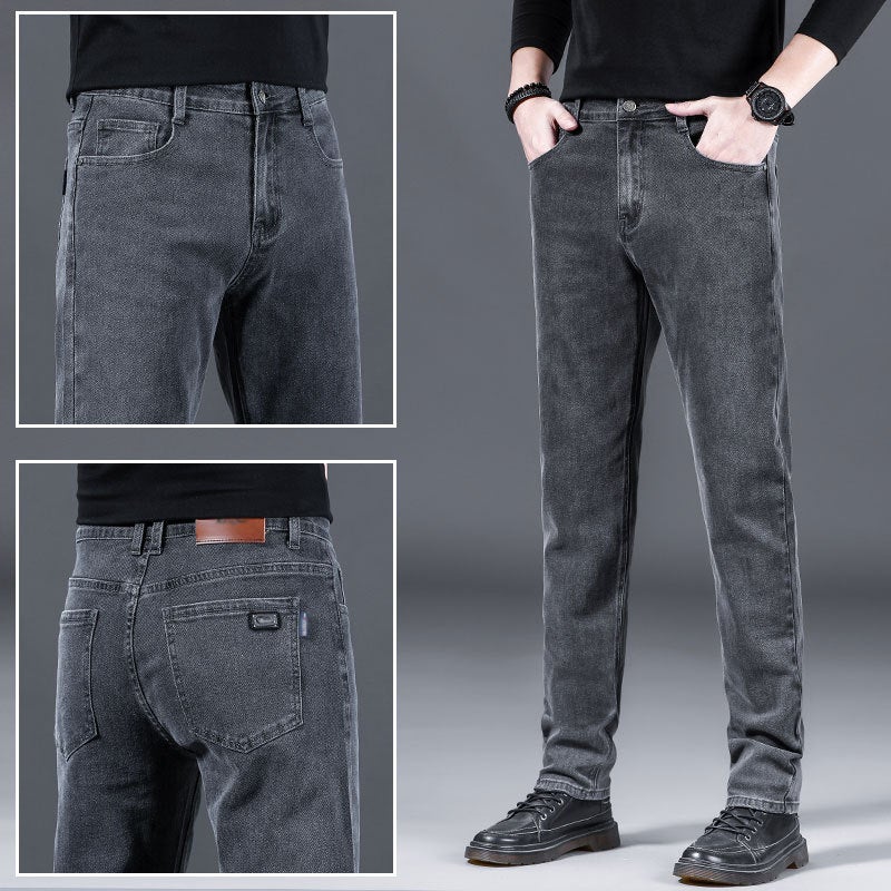Unisex Classic Denim Jeans Loose Fit Daily Outdoor Wear - Image 1