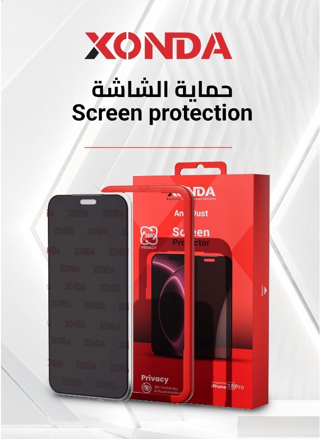 Xonda Screen Protector for Iphone 18 Pro Privacy - Image 5