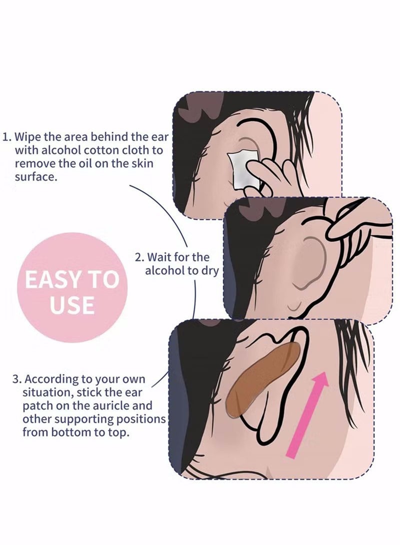 50 Pcs Cosmetic Ear Correctors Invisible Earring Support Instant Correction for Prominent Ears Elf Stickers and Protruding Solution Men Women With 50 Pcs Alcohol Pads - Image 5