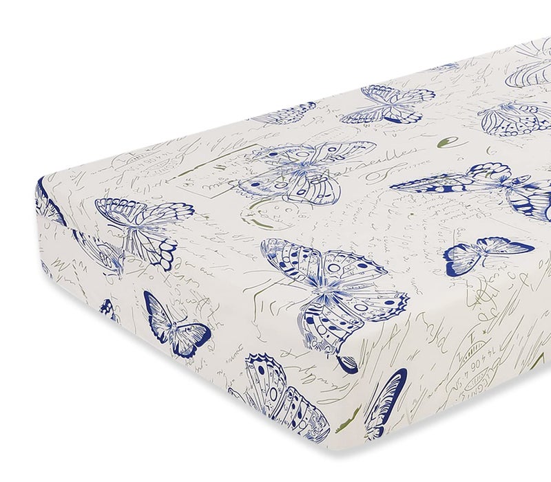 SearchI Stretch Printed Sofa Couch Cushion Covers Replacement Chair Cushion Slipcovers Sofa Seat Cover Furniture Protector Sofa Slipcover Soft with Elastic BottomLarge Butterfly Pattern