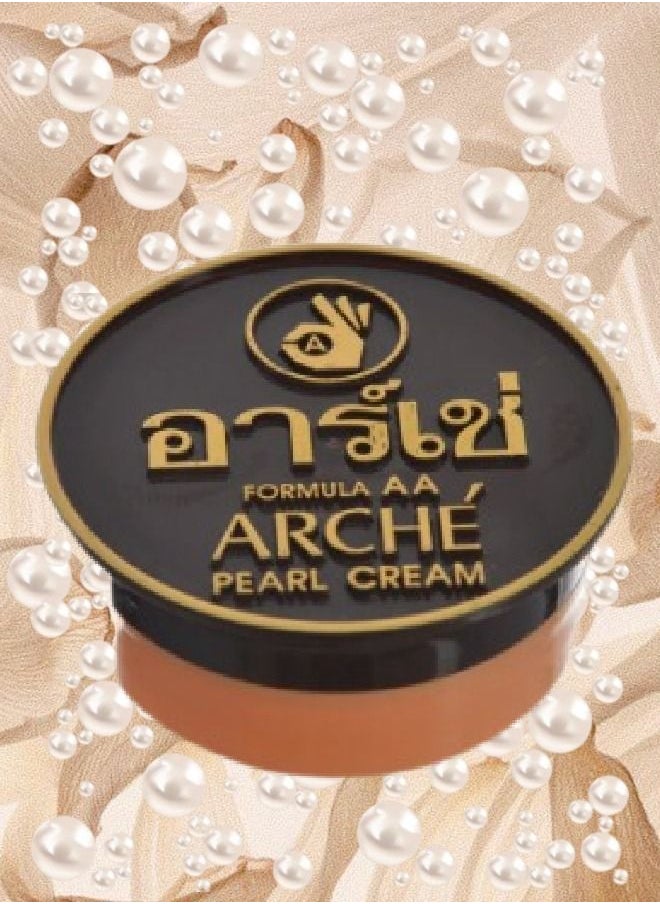 Arche Arche Pearl Cream Beauty Cream Lightening Acne Prone Skin Whitening Anti Acne Covering Black Spots On The Face Sun Protection Softening The Skin Cream Before Makeup 3 Grams  - Image 1