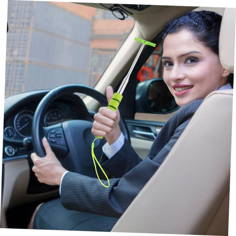 VOSAREA Telescopic Rearview Mirror Wiper Car Water Removal Tool Quick Dry Glass Squeegee Black - Image 5