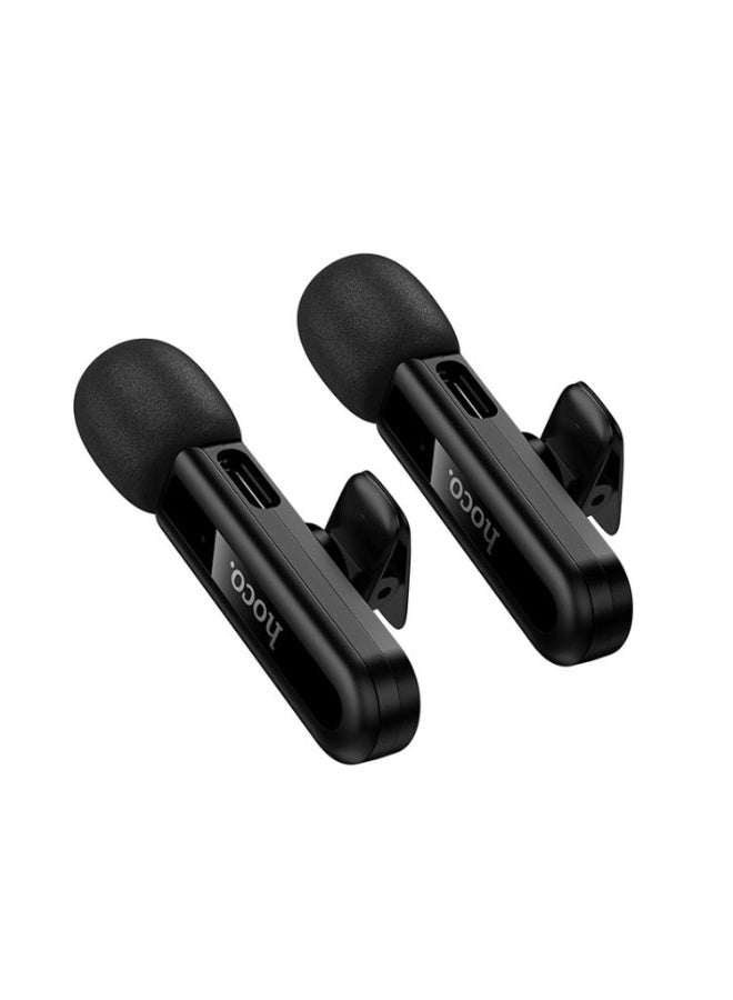 Hoco Dual Wireless Mini Digital Microphone Hoco L20A with High-Definition Sound Capture and Noise Reduction Technology - Image 3