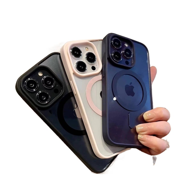 MagSafe Case | Shockproof Cover for iPhone 15 / 15 Plus / 15 Pro / 15 Pro Max | Drop Protection | Acrylic+Silicone | Pink - Image 4