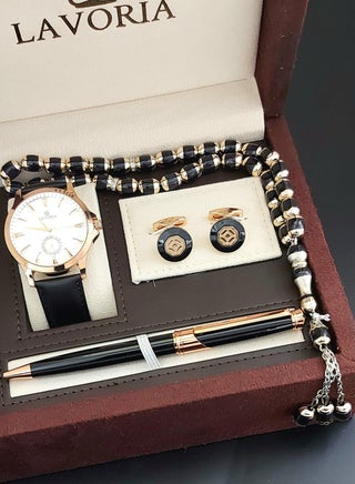 Laforea watch gift set for men consisting of 4 pieces, a rosary watch, a pen and a set of buttons - pzsku/ZA4C8EF7CF2CE769247F1Z/45/_/1675117343/be432aa6-6eb6-421e-ac85-76d22fffcb41
